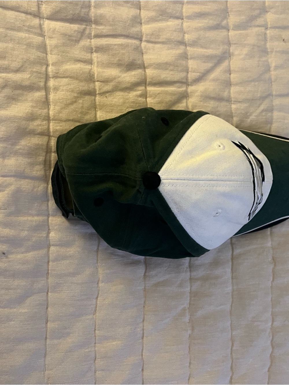 Philadelphia Eagles Unisex Adjustable Green and White Dad Baseball Hat - Picture 5 of 10